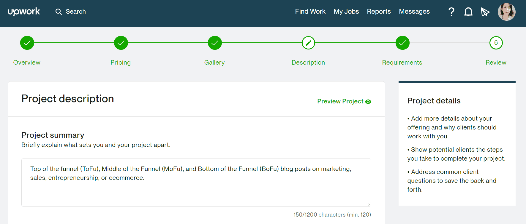 Upwork- Project Catalog 