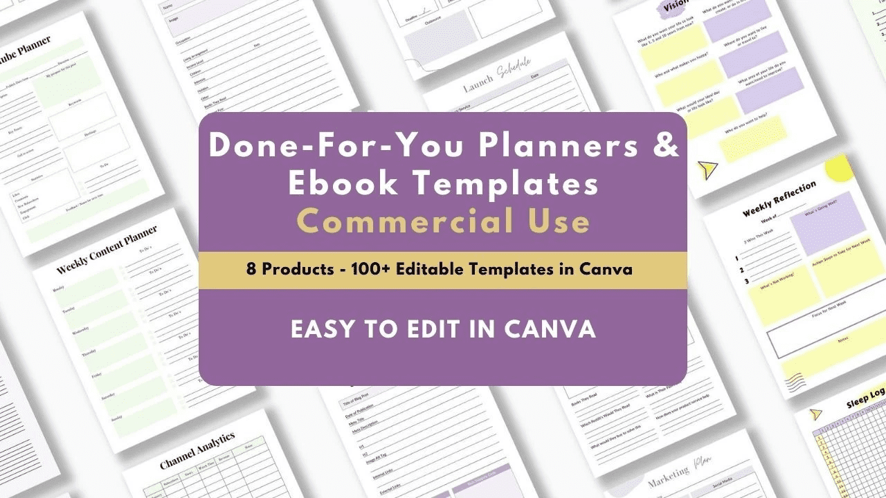 Planner & Ebook Canva Templates