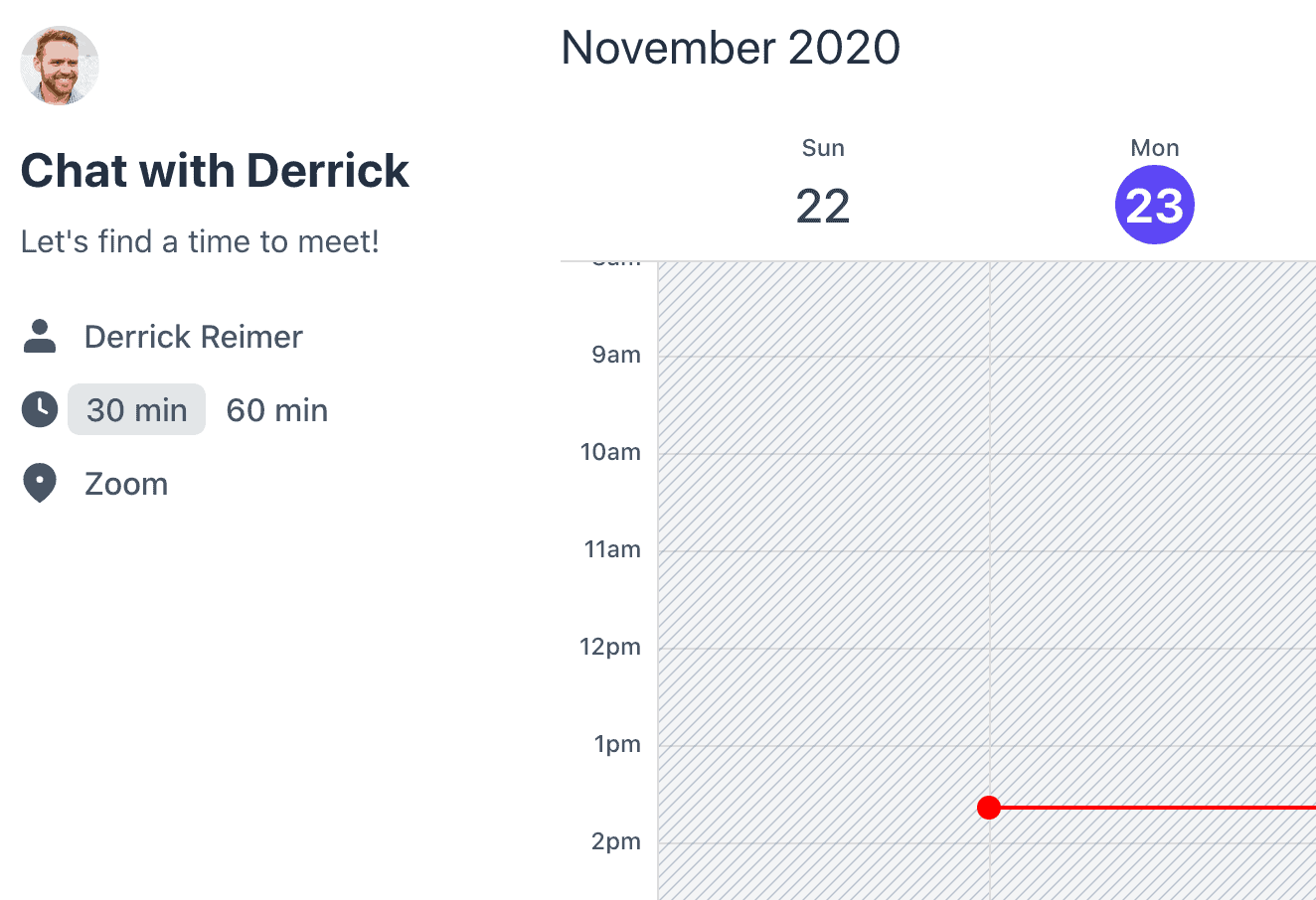 appointment scheduling software - SaavyCal