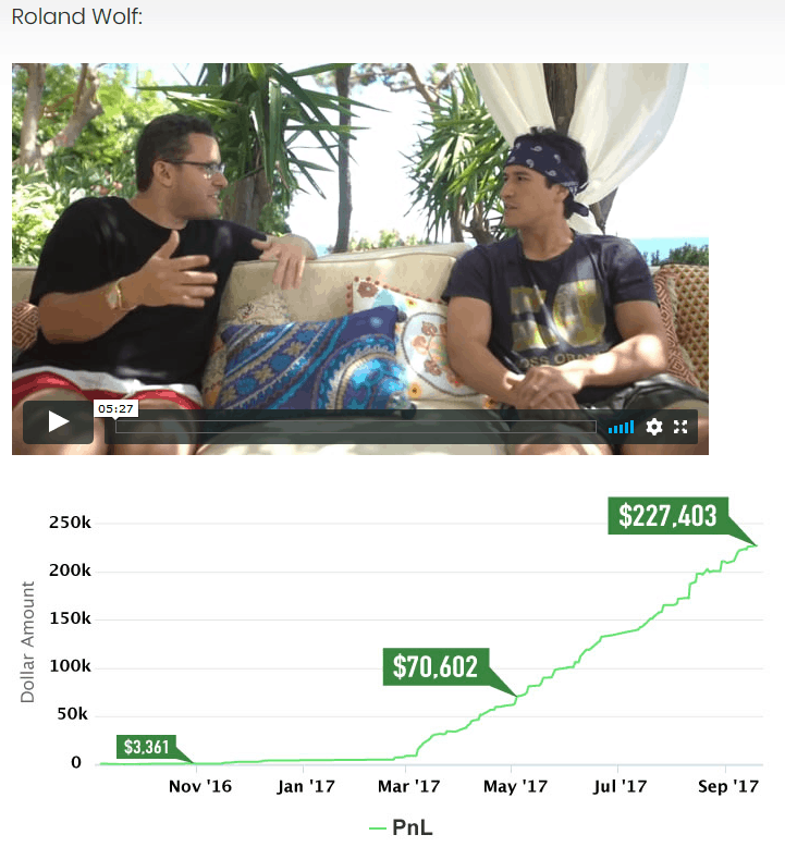 video testimonial on Timothy Syke's website