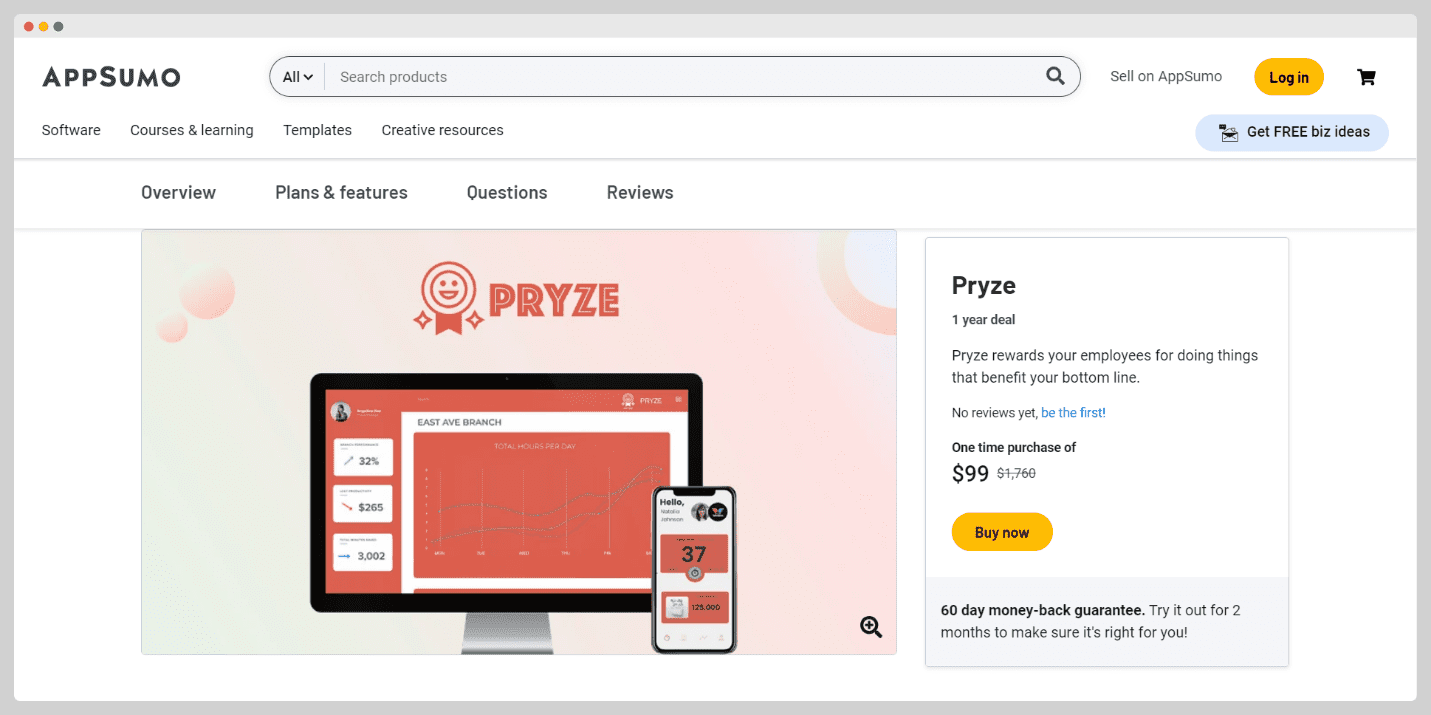 Pryze appsumo deals