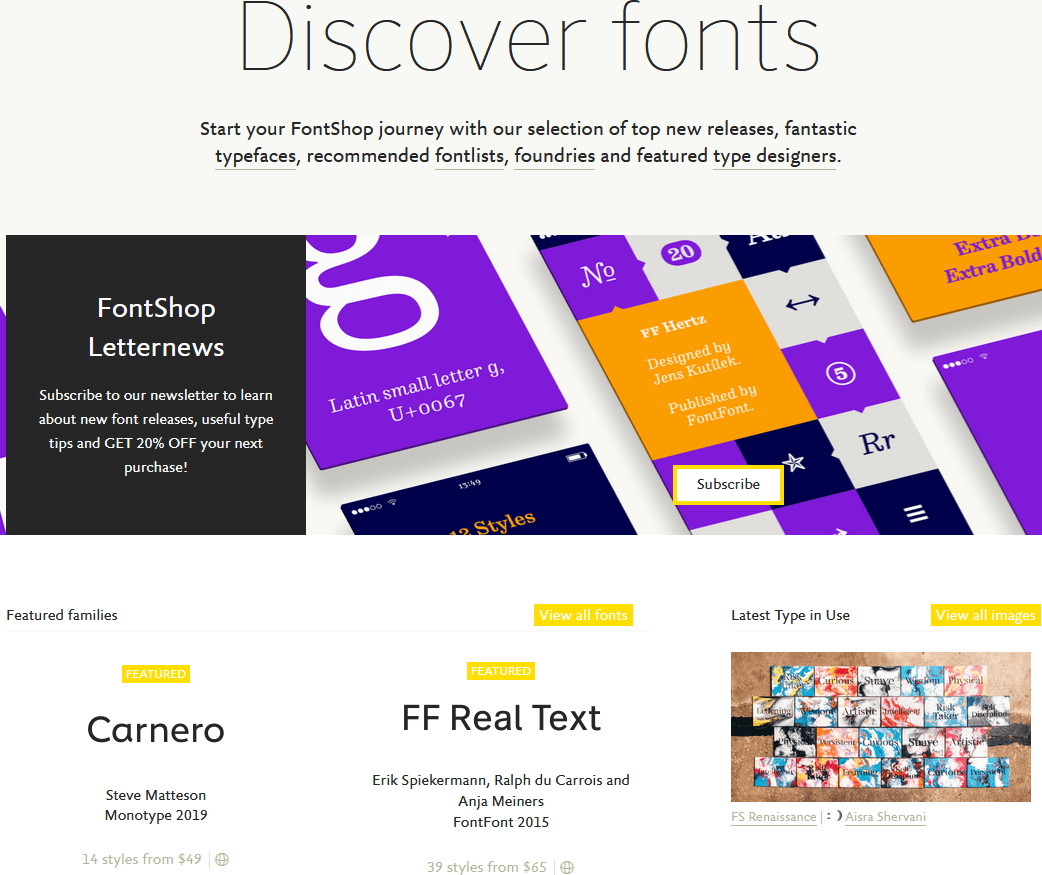 graphic design resources fontshop