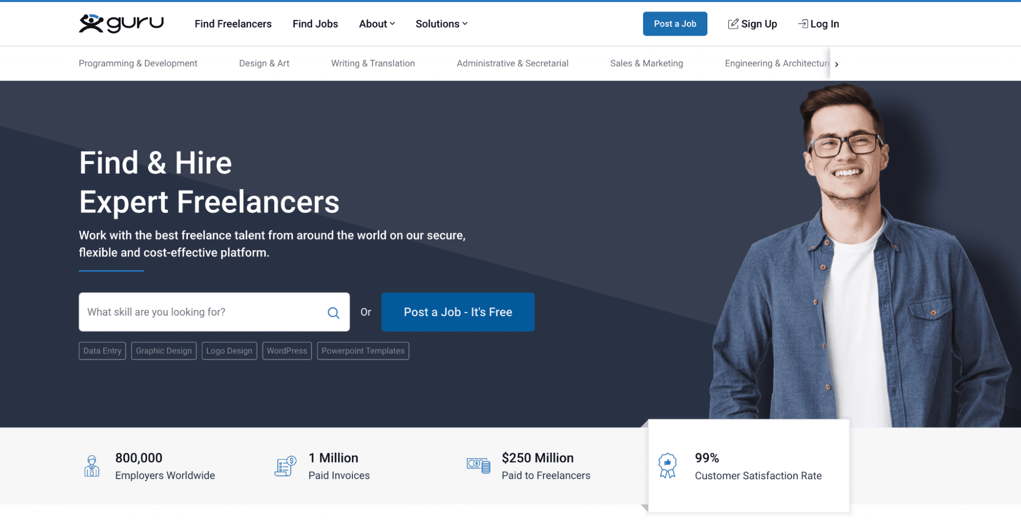 best freelance websites - guru