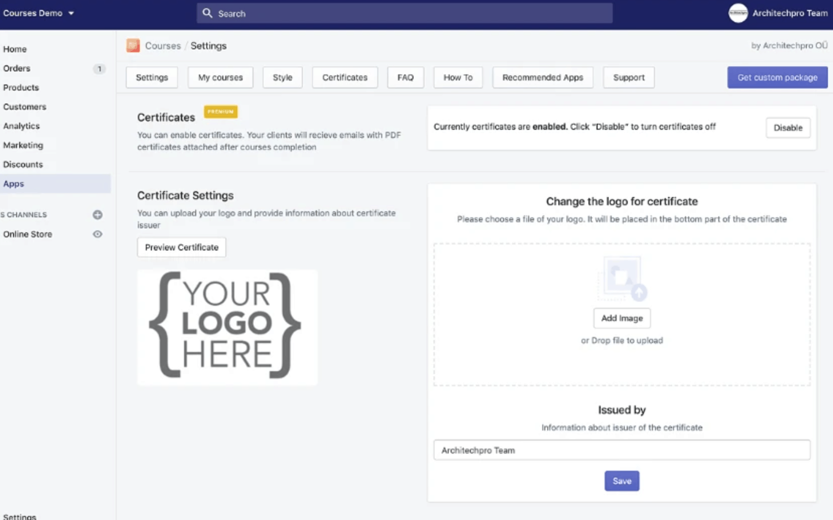 Shopify courses