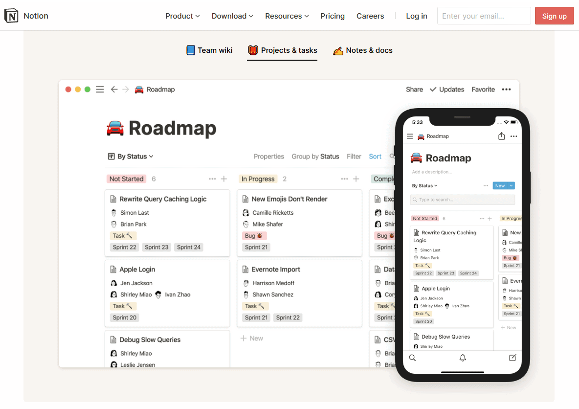 Onenote alternative - Notion