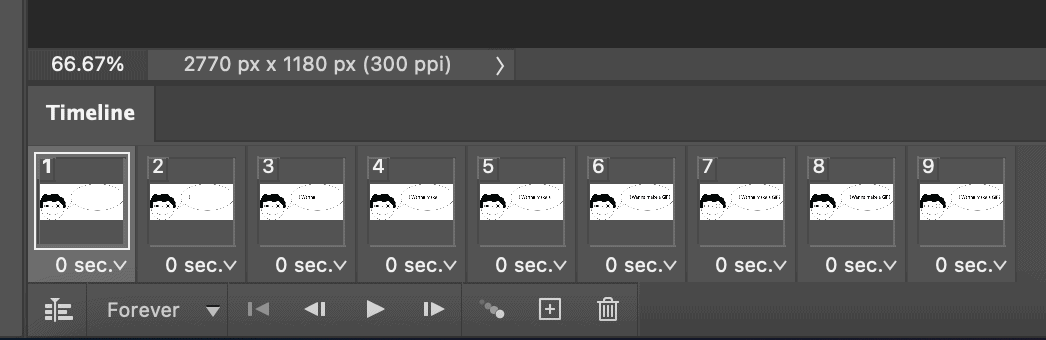 Photoshop animation