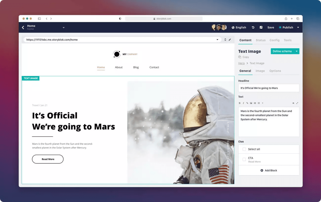 best cms - Storyblok