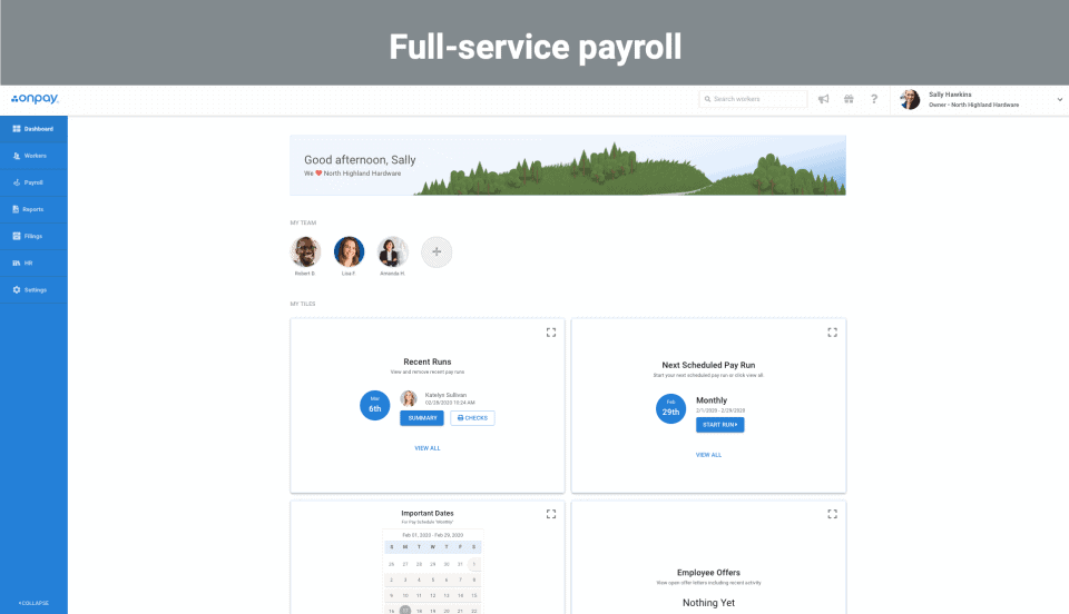payroll software - onpay