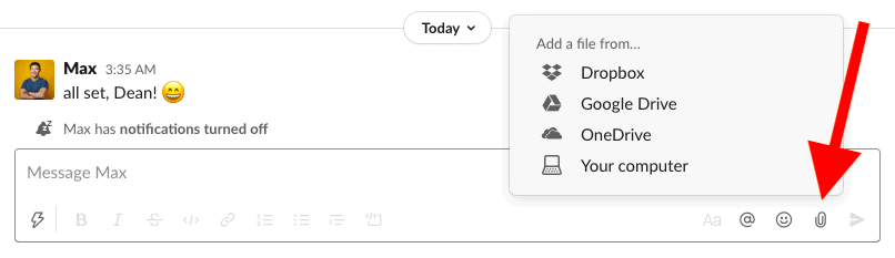 slack project management share images
