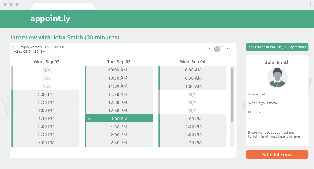 Calendly Alternative - Acuity Scheduling