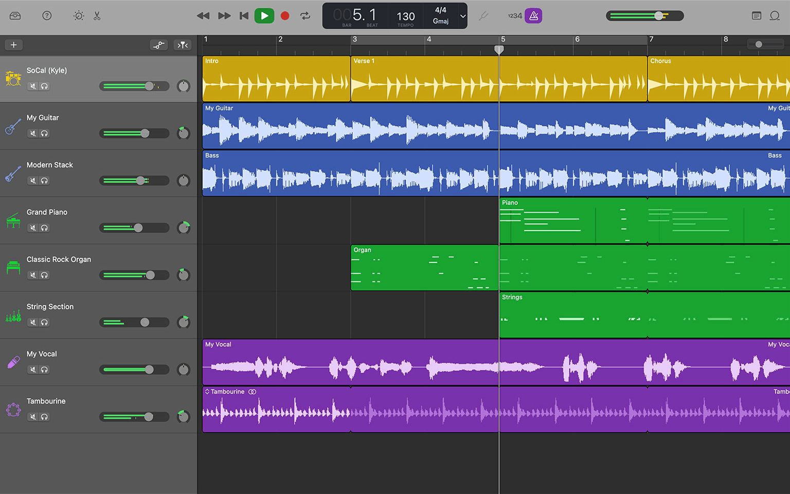 Audacity alternative - Garage Band