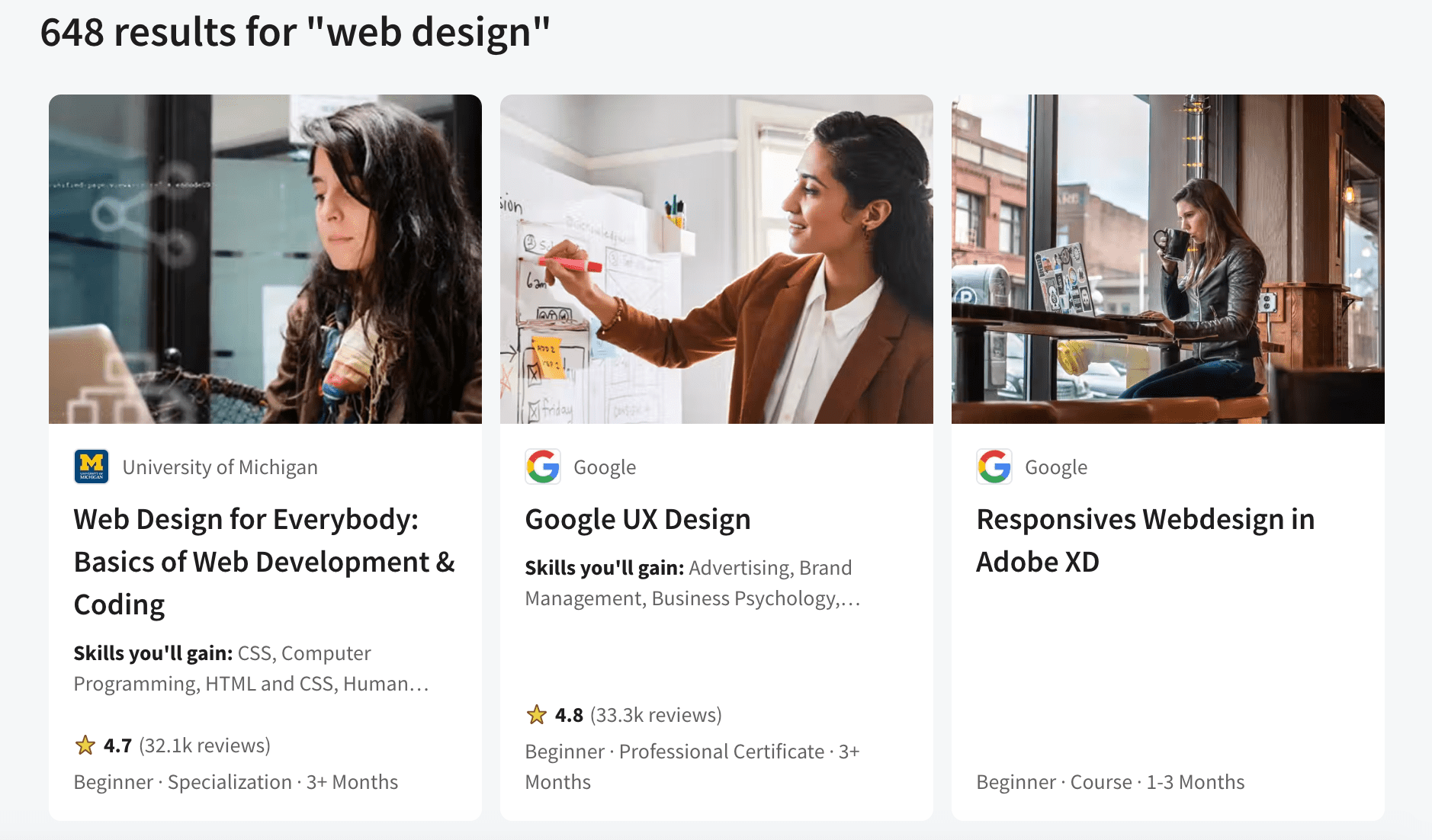 Learning platform Coursera