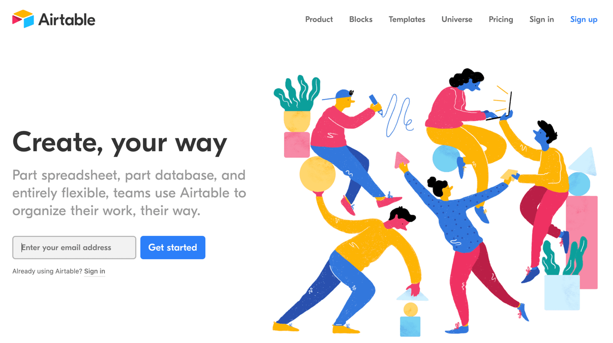 project planning software airtable