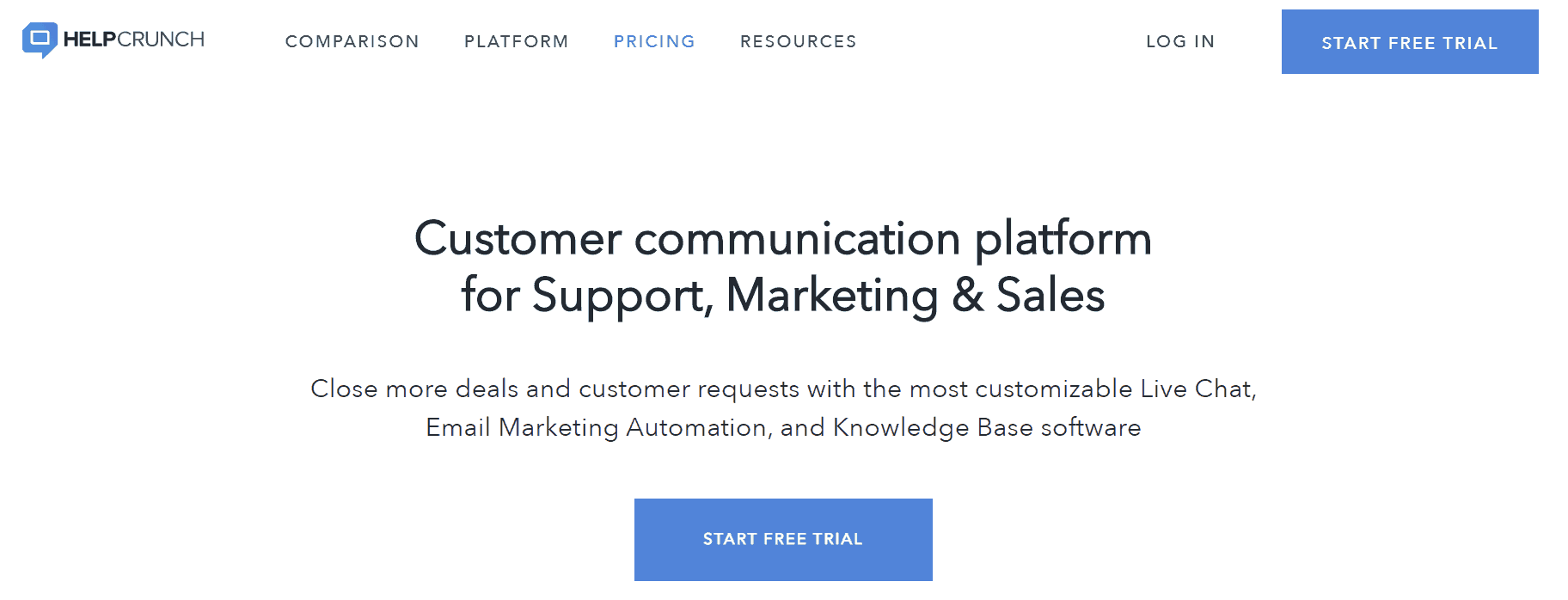 Intercom alternatives - HelpCrunch