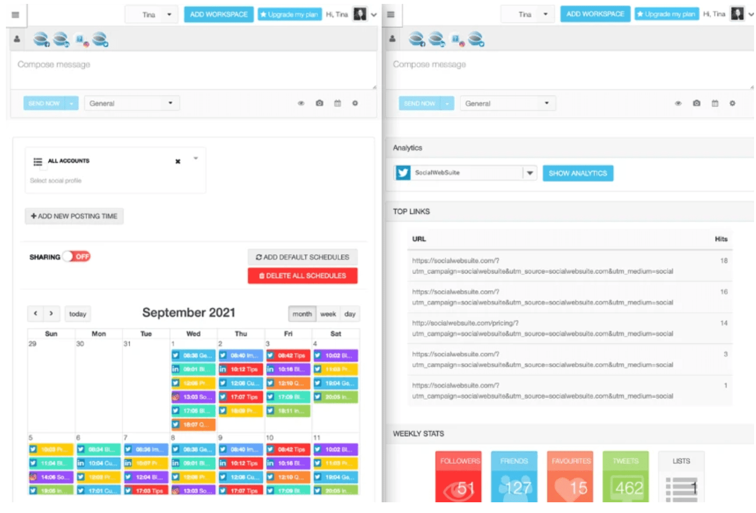 Content calendar