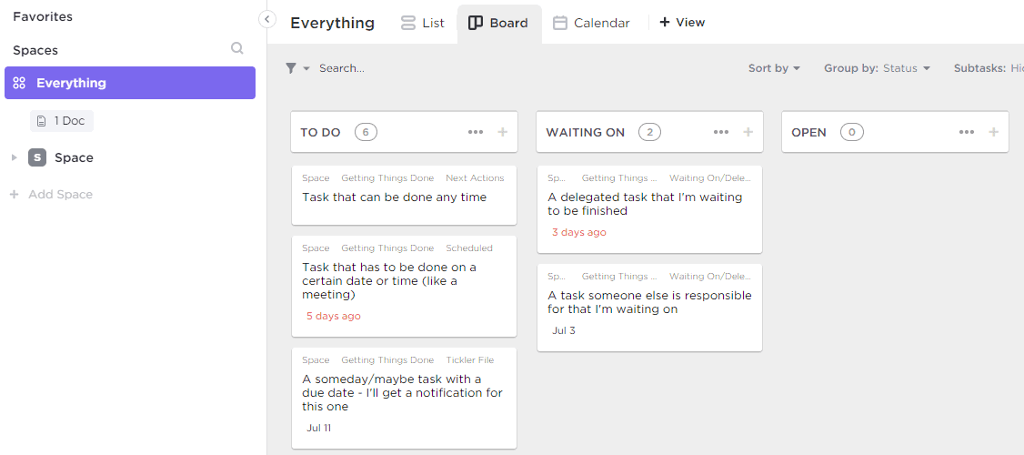 Asana Alternative - ClickUp