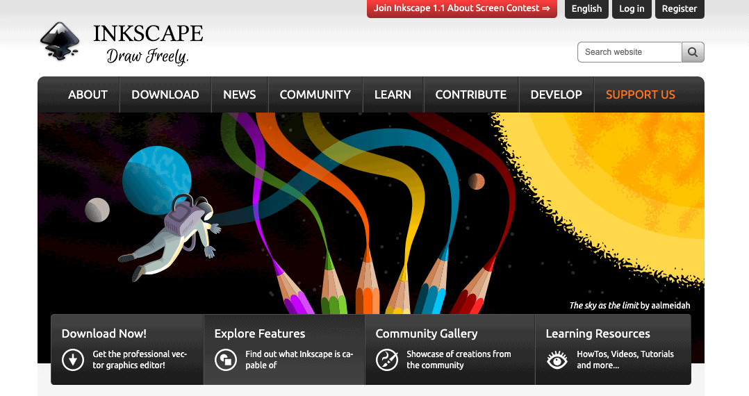 Inkscape screenshot