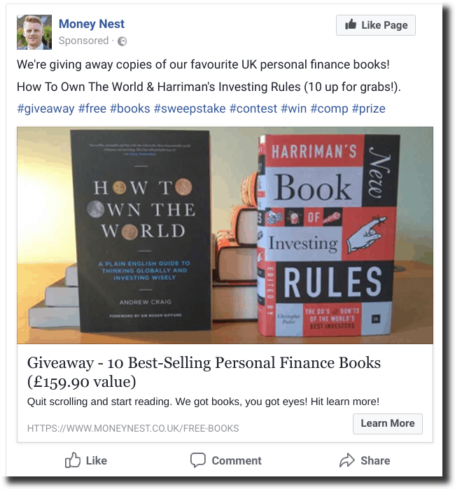 Kingsumo blogpost viral giveaways books