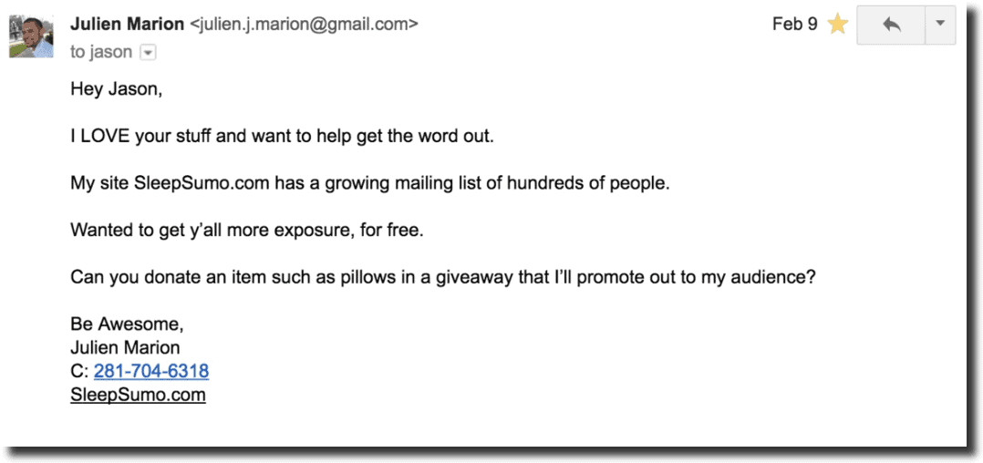 Kingsumo blogpost viral giveaways julien