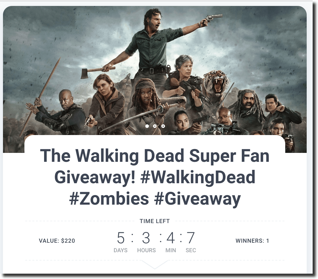 Kingsumo blogpost viral giveaways walking dead