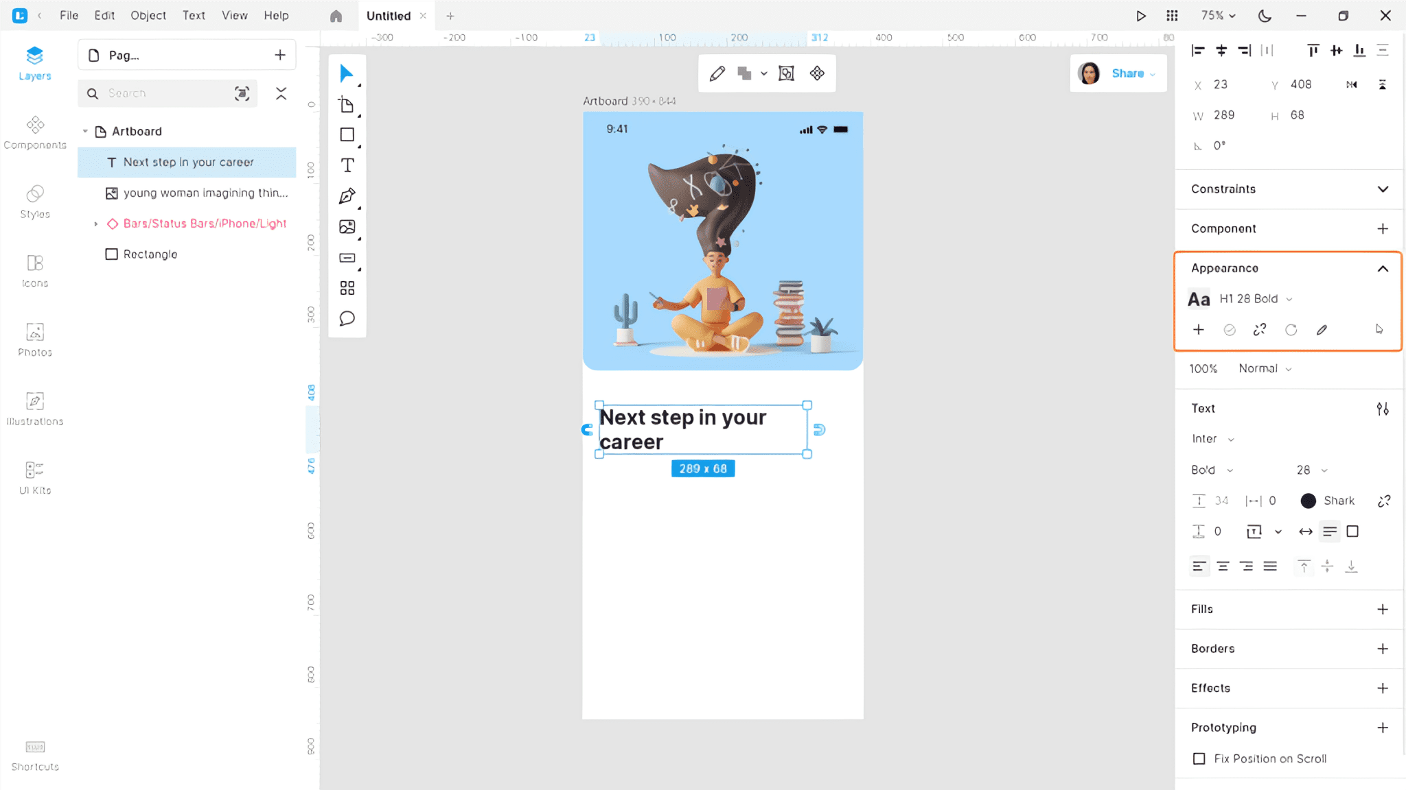 Lunacy prototyping tool