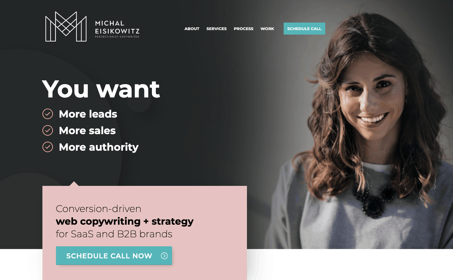 Website ideas - Michal Eisikowitz homepage