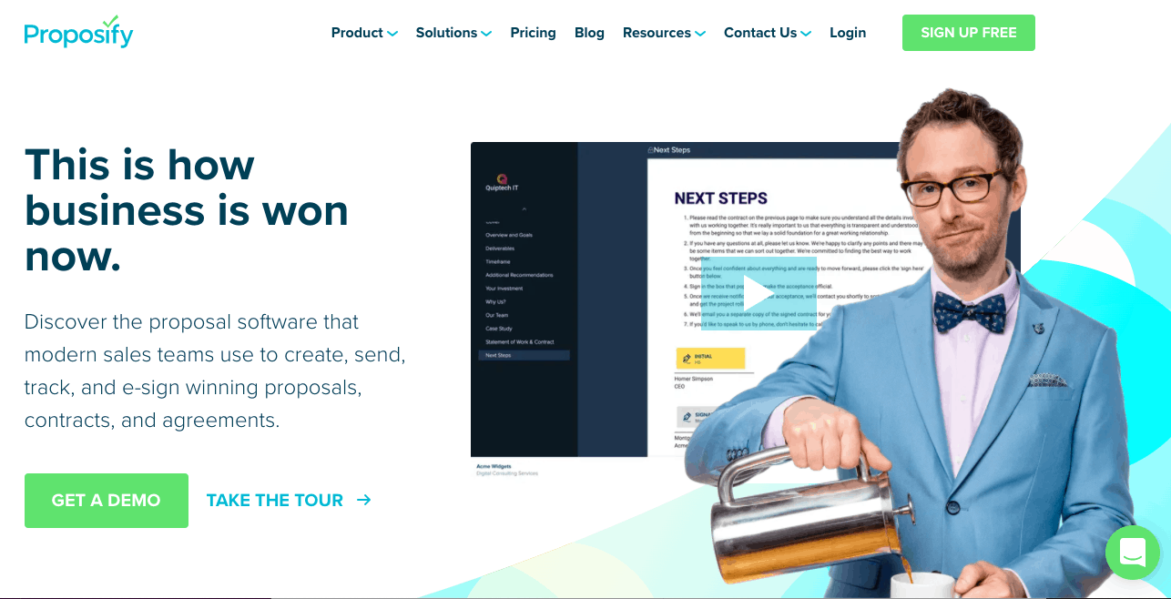 Proposal software - Proposify