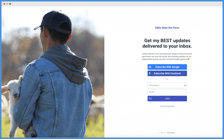 Smart page by Edlin Bets the Farm