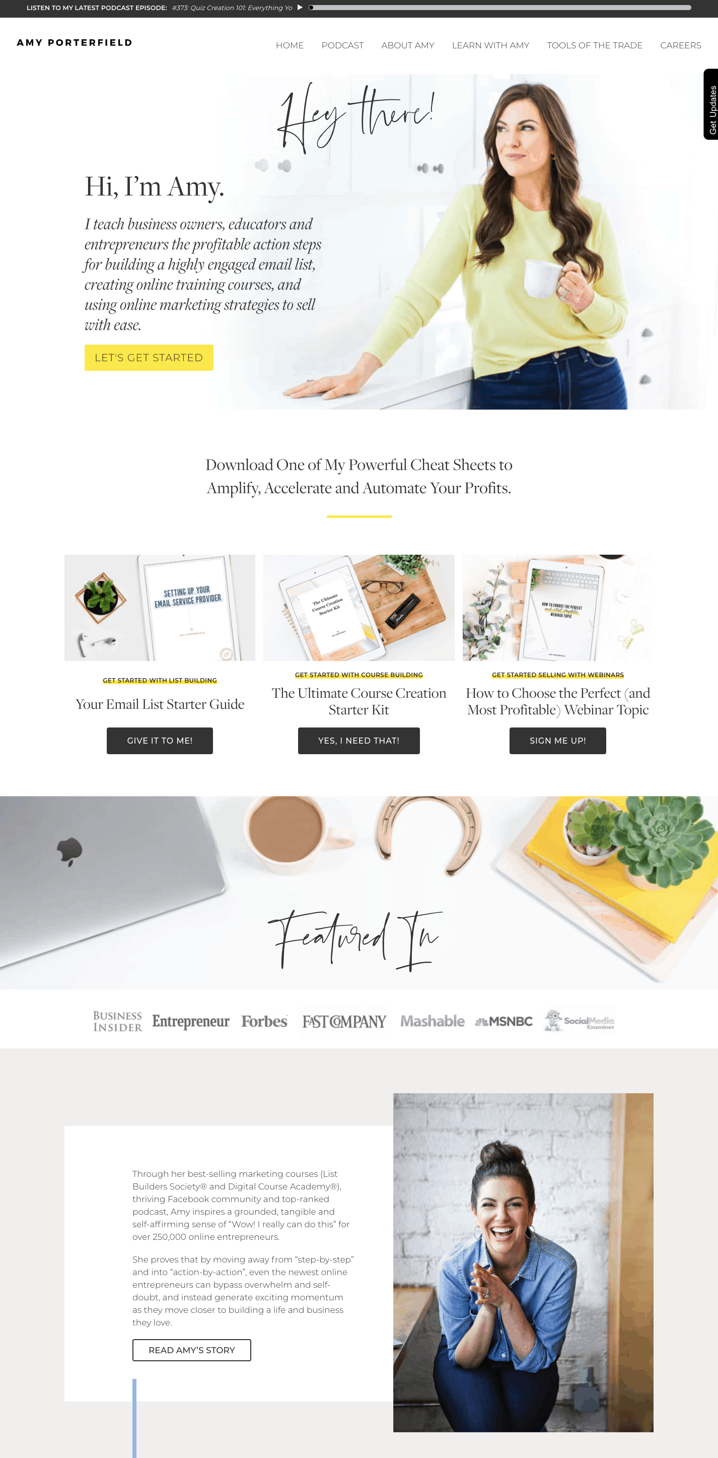 Best Homepages Online - Amyporterfield