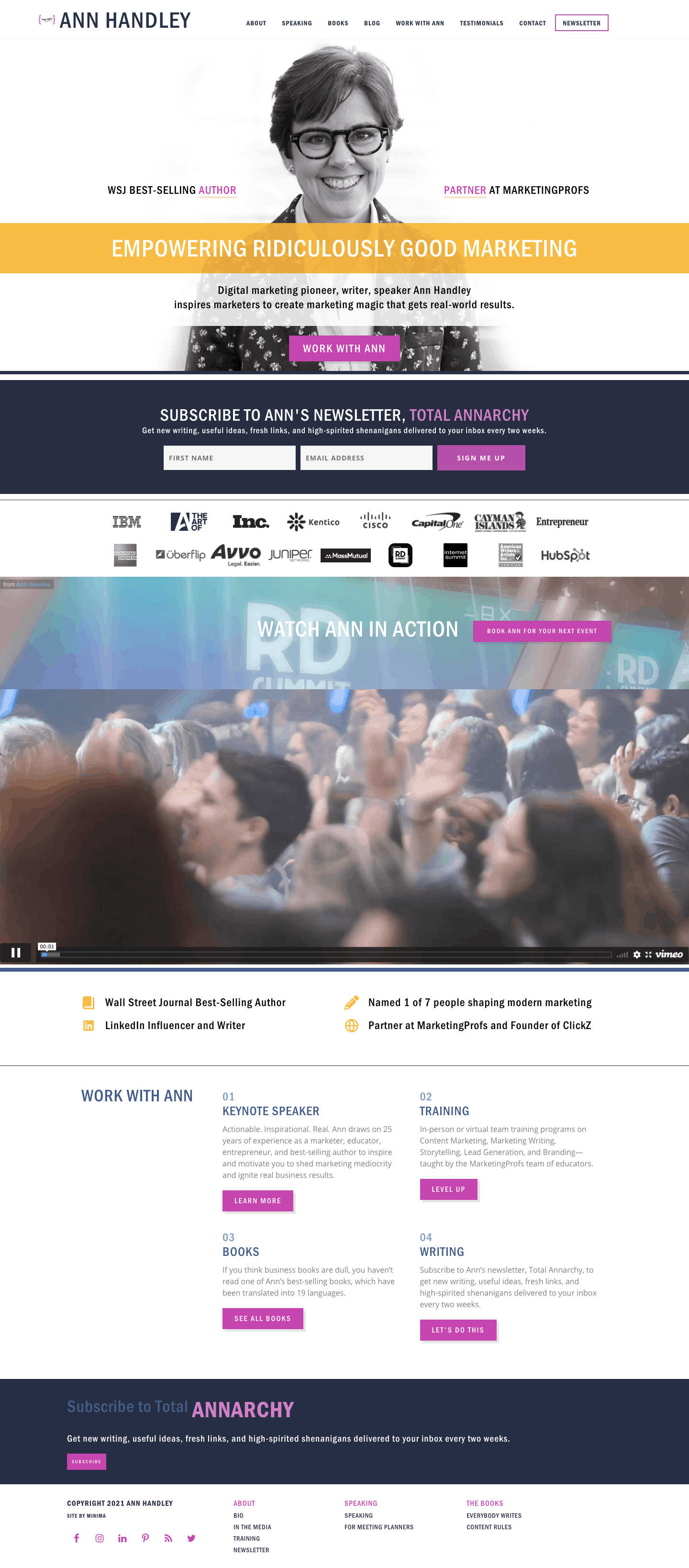 Best Homepages Online - Ann Handley