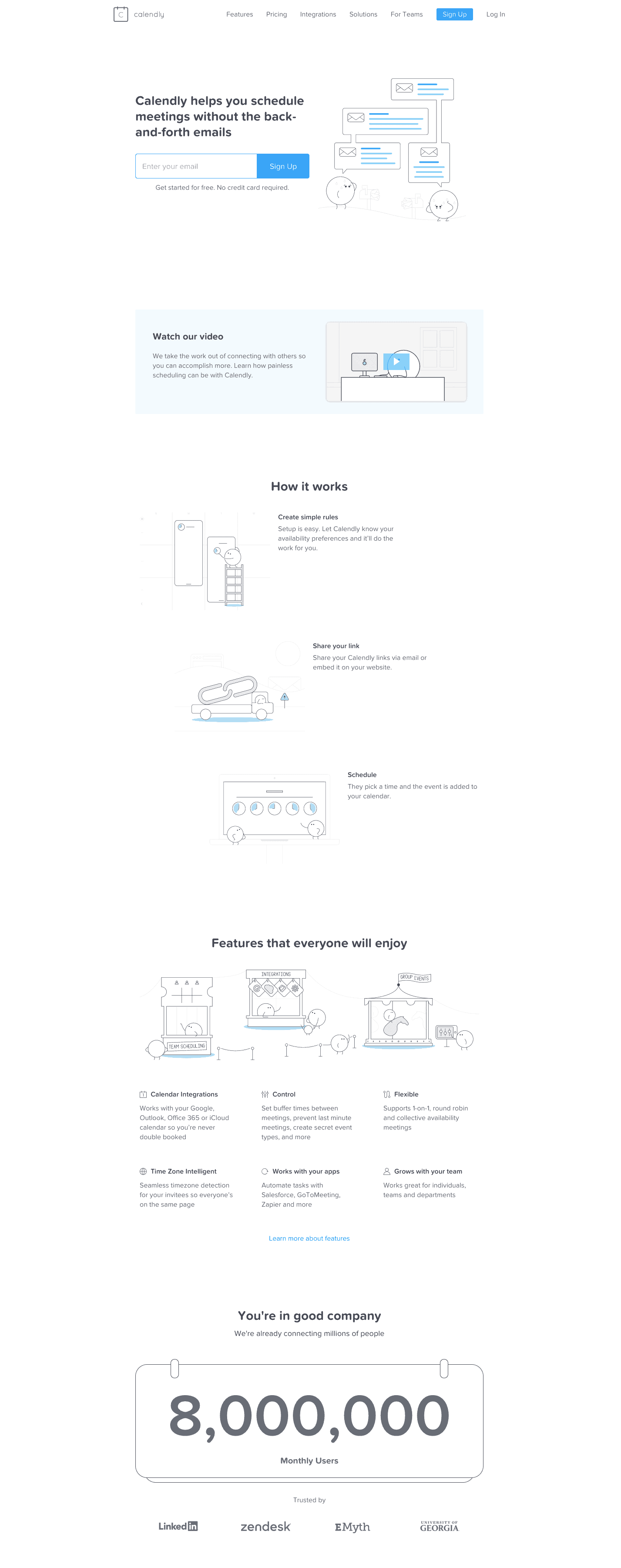 Best Homepages Online - Calendly