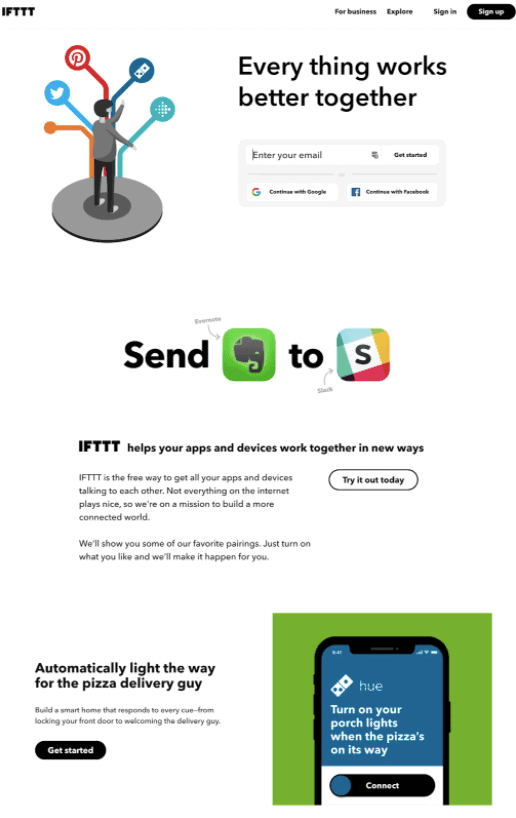 Best Homepages Online - IFTTT