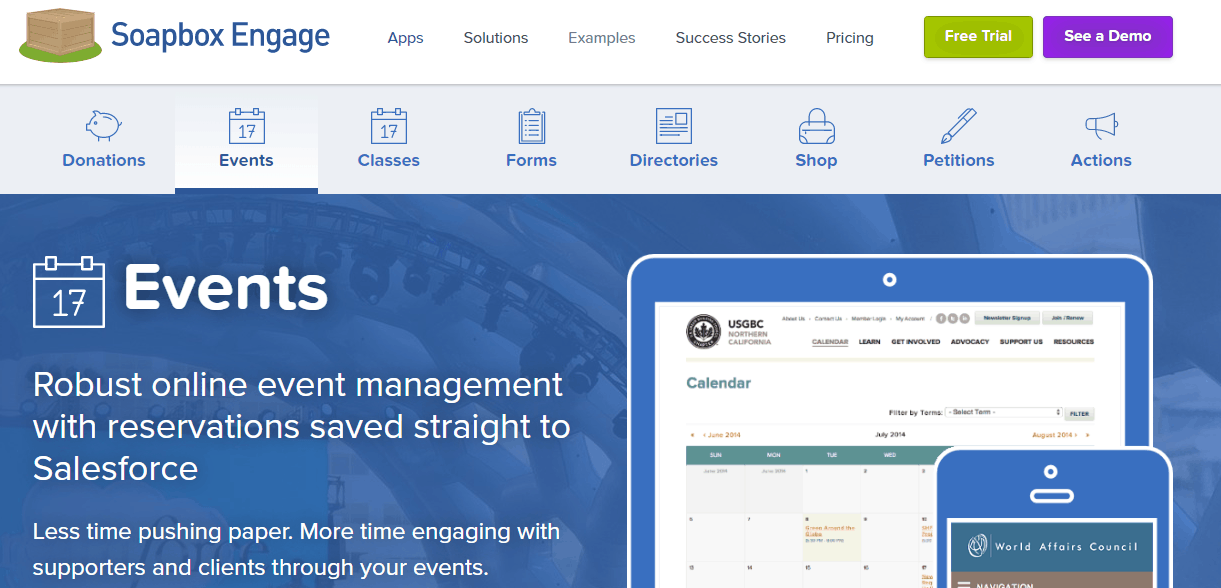 Eventbrite alternative - Soapbox Engage