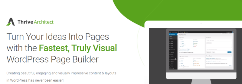 thrive architect | landing page builder