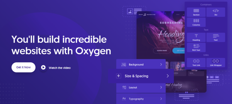 Alternative to Elementor: Oxygen