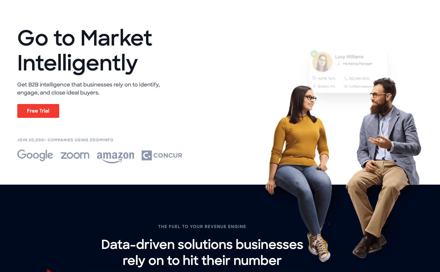 Zoominfo screenshot